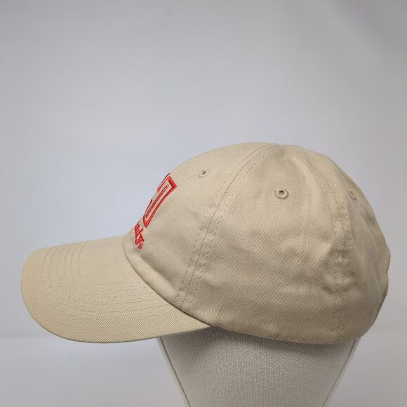 Hornady Strapback Hat Tan One Size Adjustable Embroidered 6 Panel Cotton - Picture 3 of 8